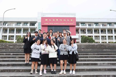 RMUTI學生來自該校企業管理學院物流系、數位行銷系、會計系及綜合經營管理系等四個學系