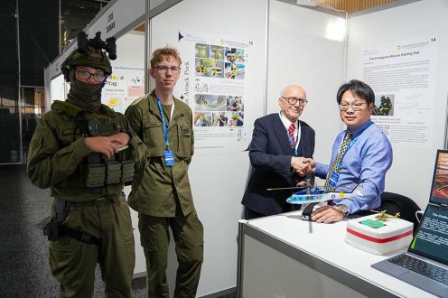 屏科大將持續推動智慧科技與國防產業鏈結，培育創新人才，並以研發成果提升臺灣在國際舞台的競爭力。-2